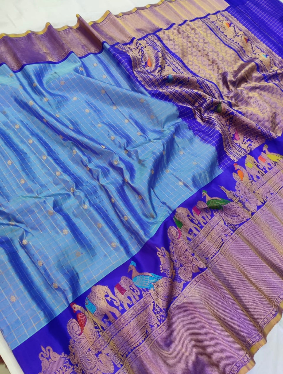 Keisha Gadwal saree/silk saree - Saffronfashionindia