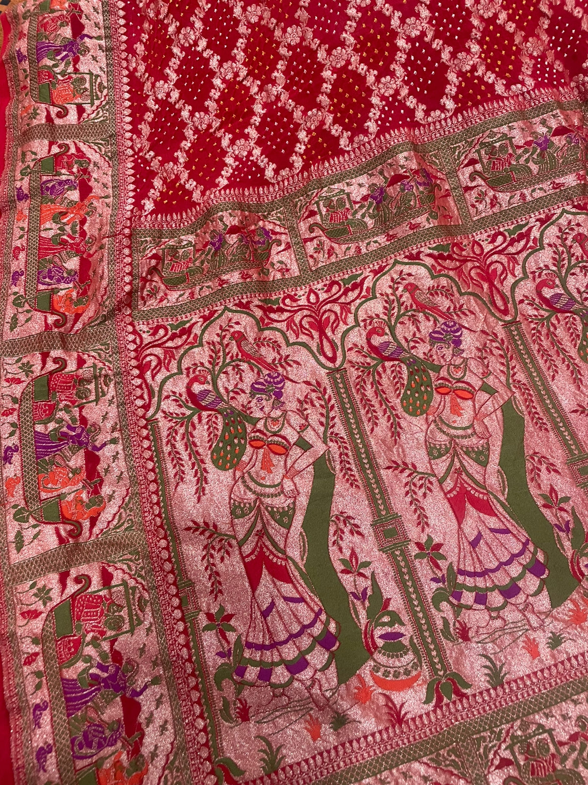 Ramila handloom zari dupatta - Saffronfashionindia
