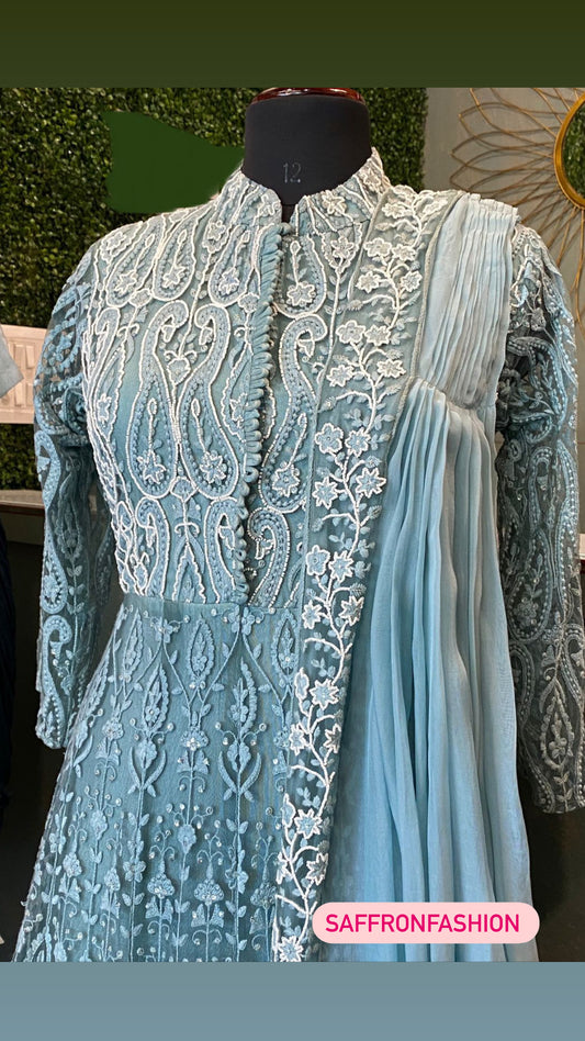 Sanista long gown - Saffronfashionindia