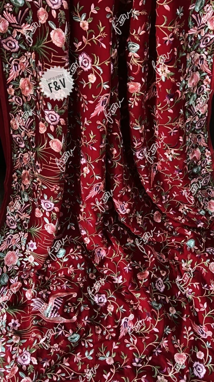 Nashili Parsi inspired saree - Saffronfashionindia