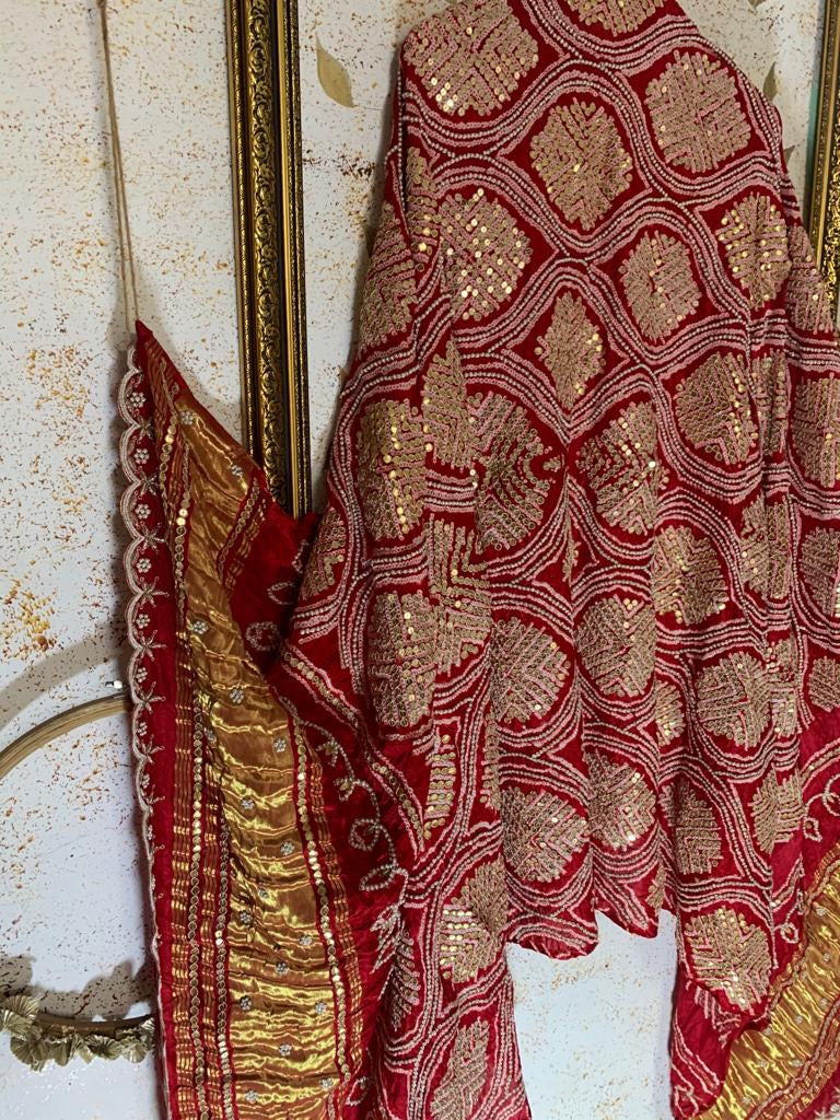 Hishani gajji silk dupatta - Saffronfashionindia