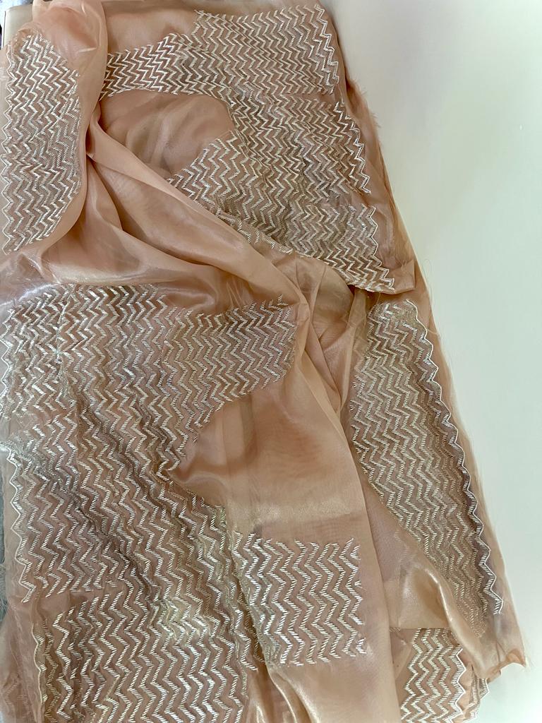 Kinisha tissue partywear saree - Saffronfashionindia