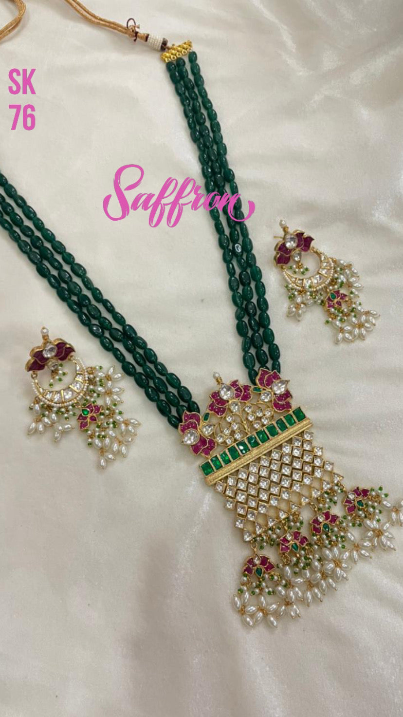 Rihama necklace set - Saffronfashionindia