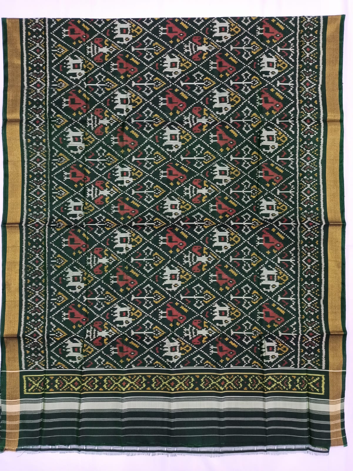 Rajkot ikkat Patola dupatta - Saffronfashionindia