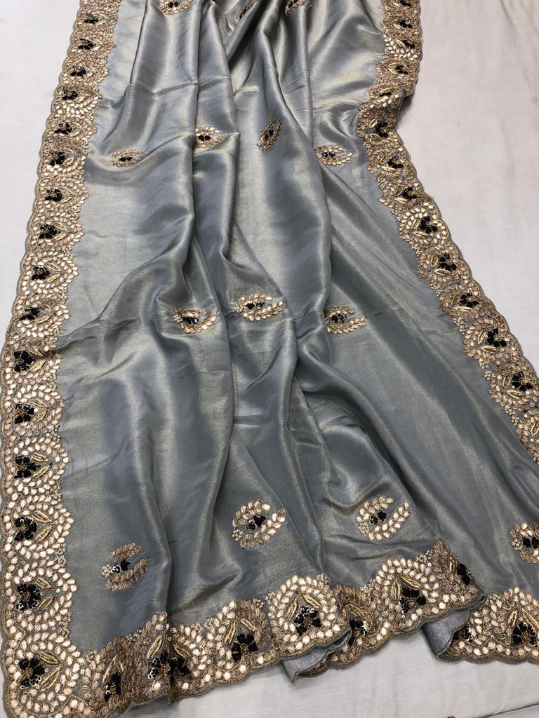 Kivasha zardosi saree - Saffronfashionindia