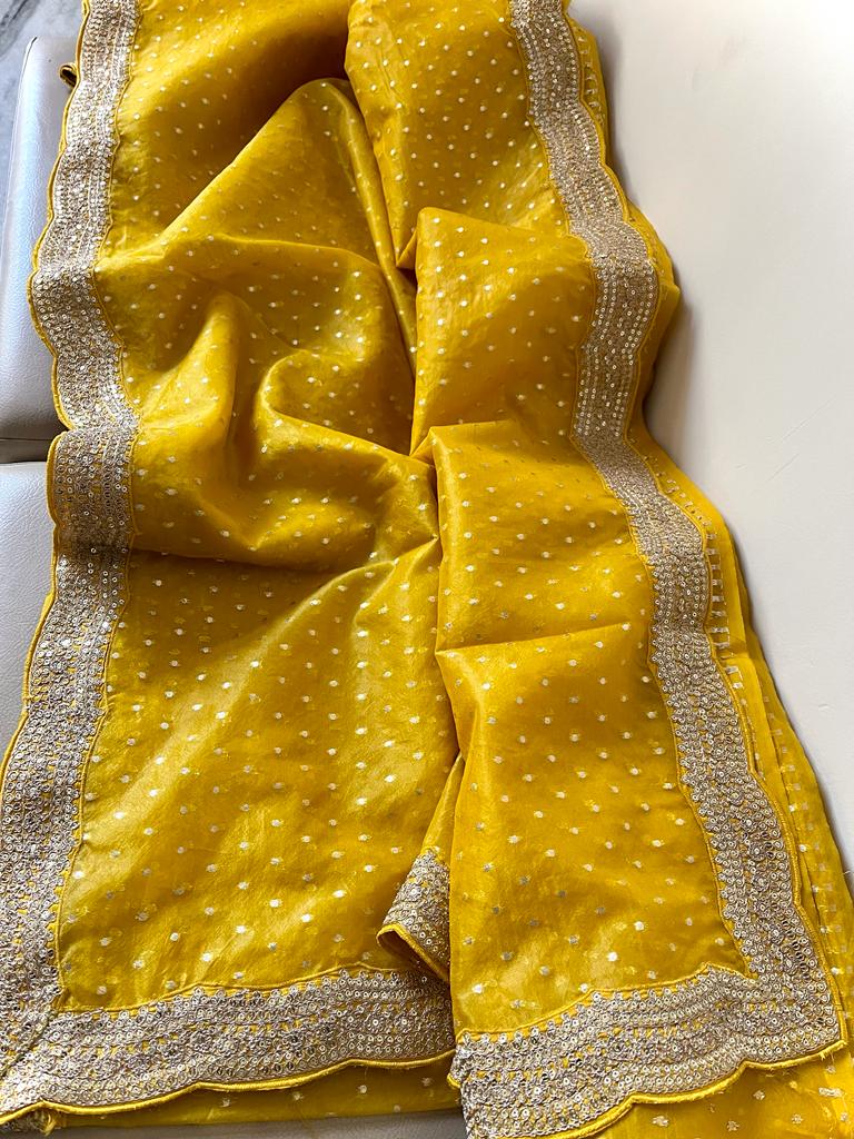 Nisani organza zari saree - Saffronfashionindia