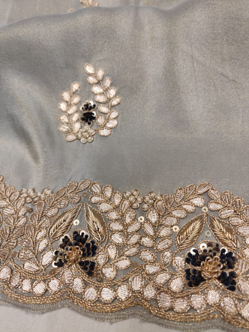 Kivasha zardosi saree - Saffronfashionindia