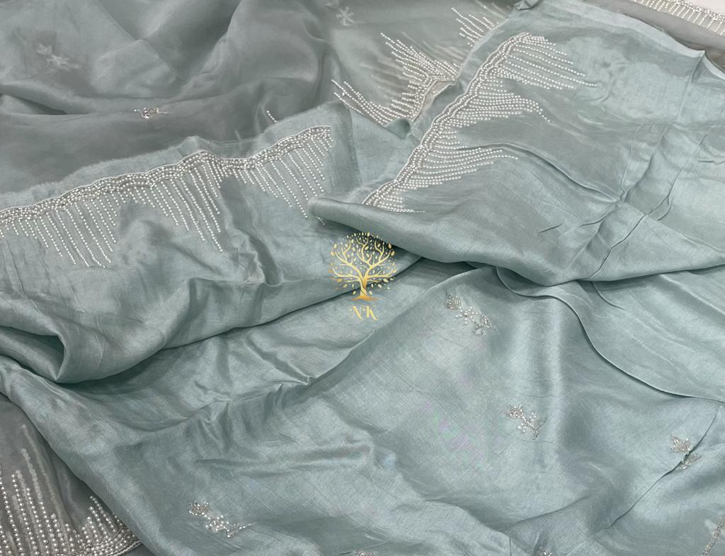 Madhurima soft organza saree - Saffronfashionindia