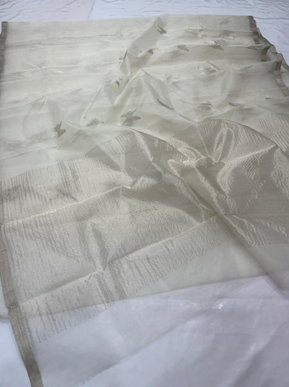 Falish Chanderi saree - Saffronfashionindia