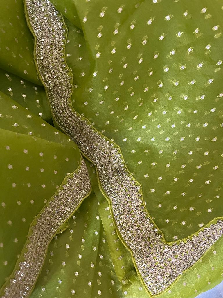 Nisani organza zari saree - Saffronfashionindia