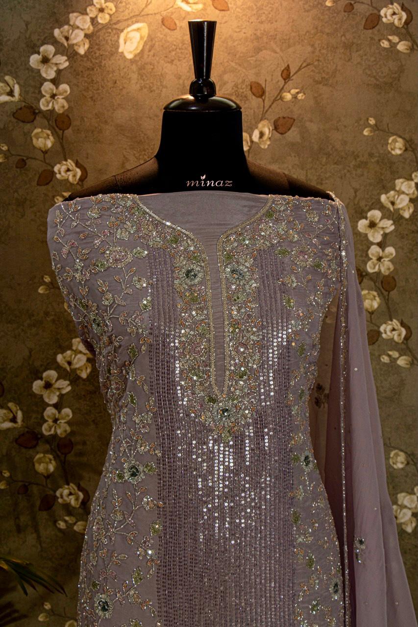 Marie shimmer tissue dress - Saffronfashionindia