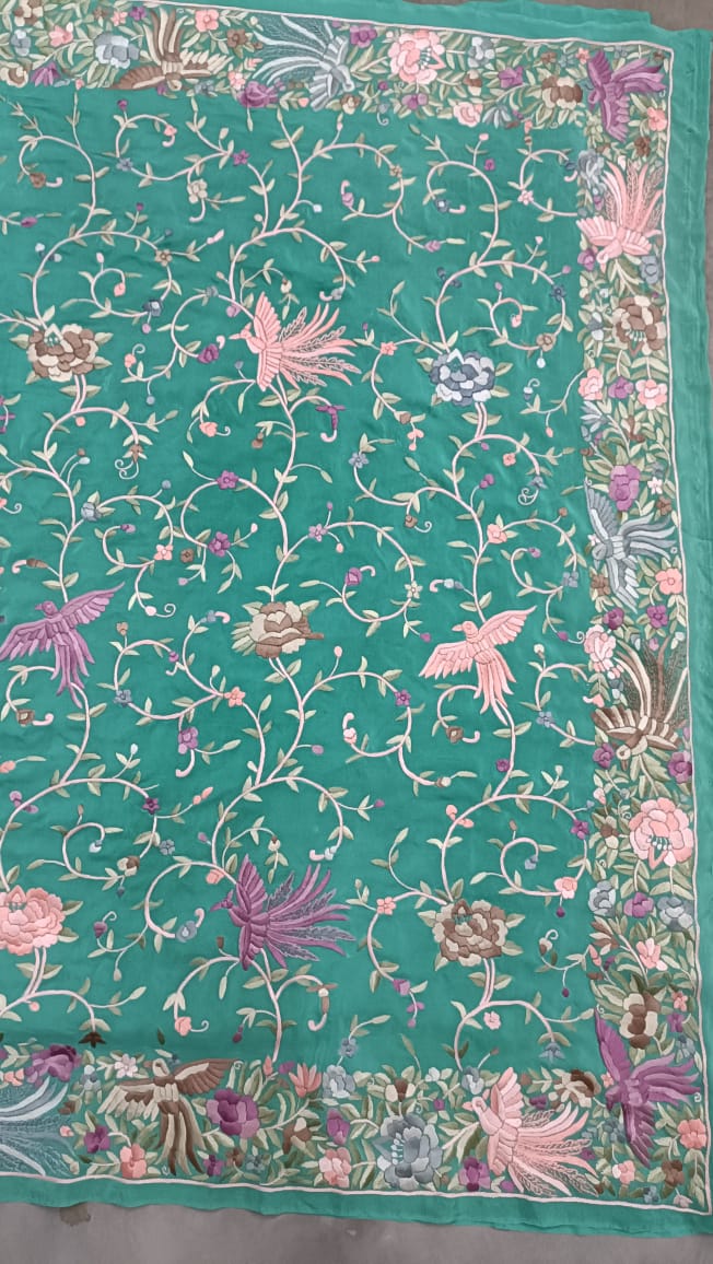 Arvika Parsi gara saree - Saffronfashionindia