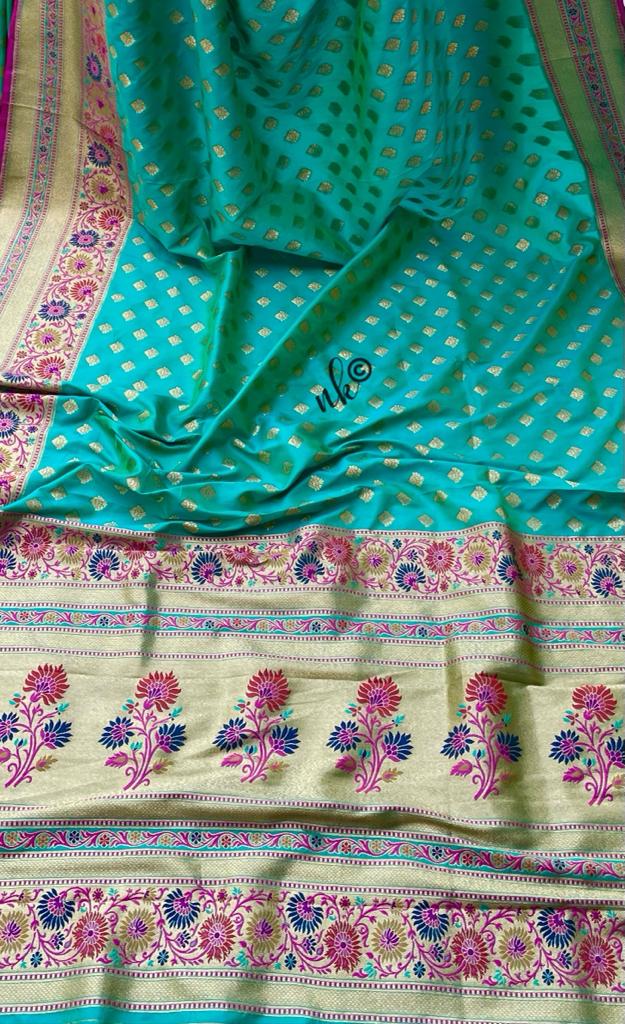 Reet Katan soft silk sari - Saffronfashionindia