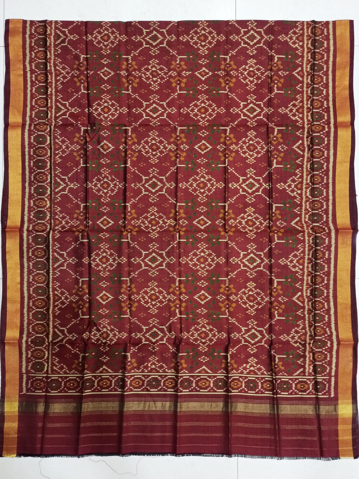 Rajkot ikkat Patola dupatta - Saffronfashionindia