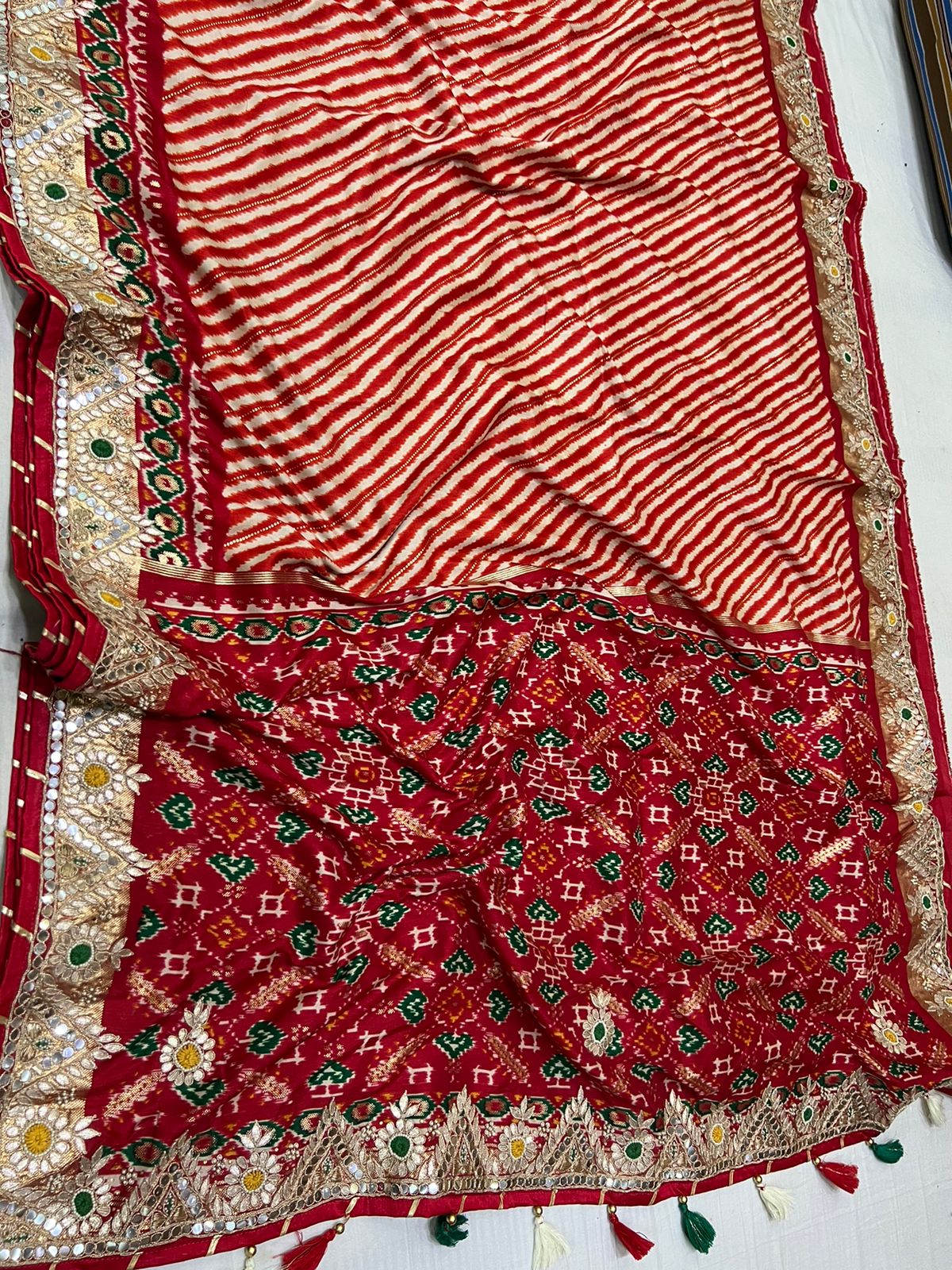 Patola gottapatti reception saree - Saffronfashionindia
