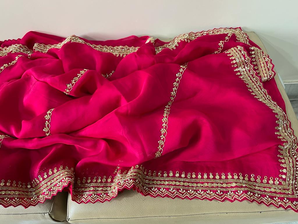 Nivesha organza saree - Saffronfashionindia