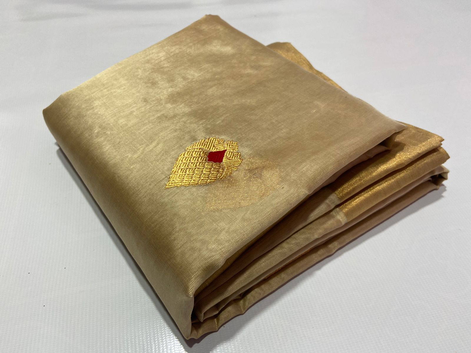 Jeni pattu Chanderi saree - Saffronfashionindia