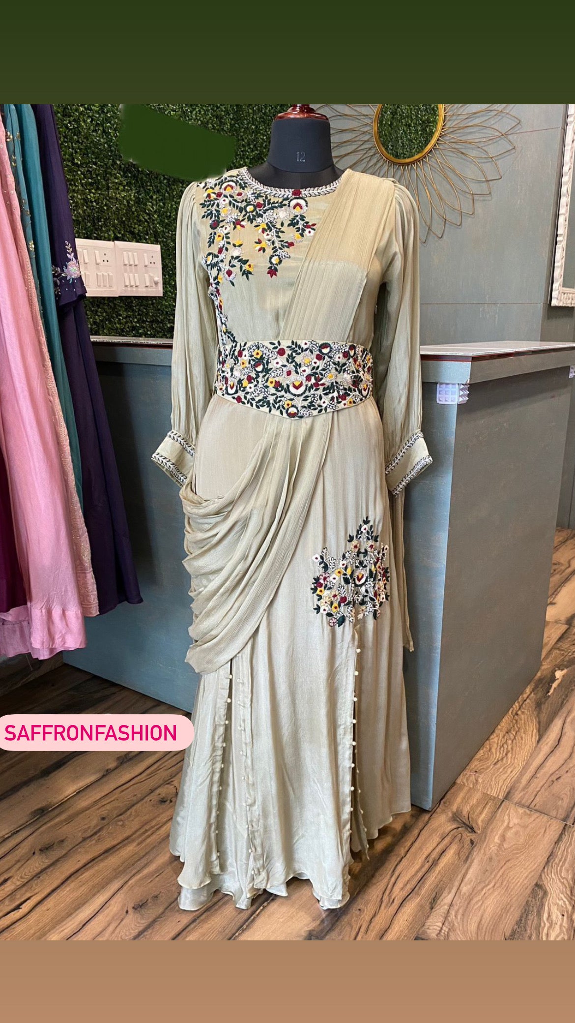 Chistian indowestern dress - Saffronfashionindia