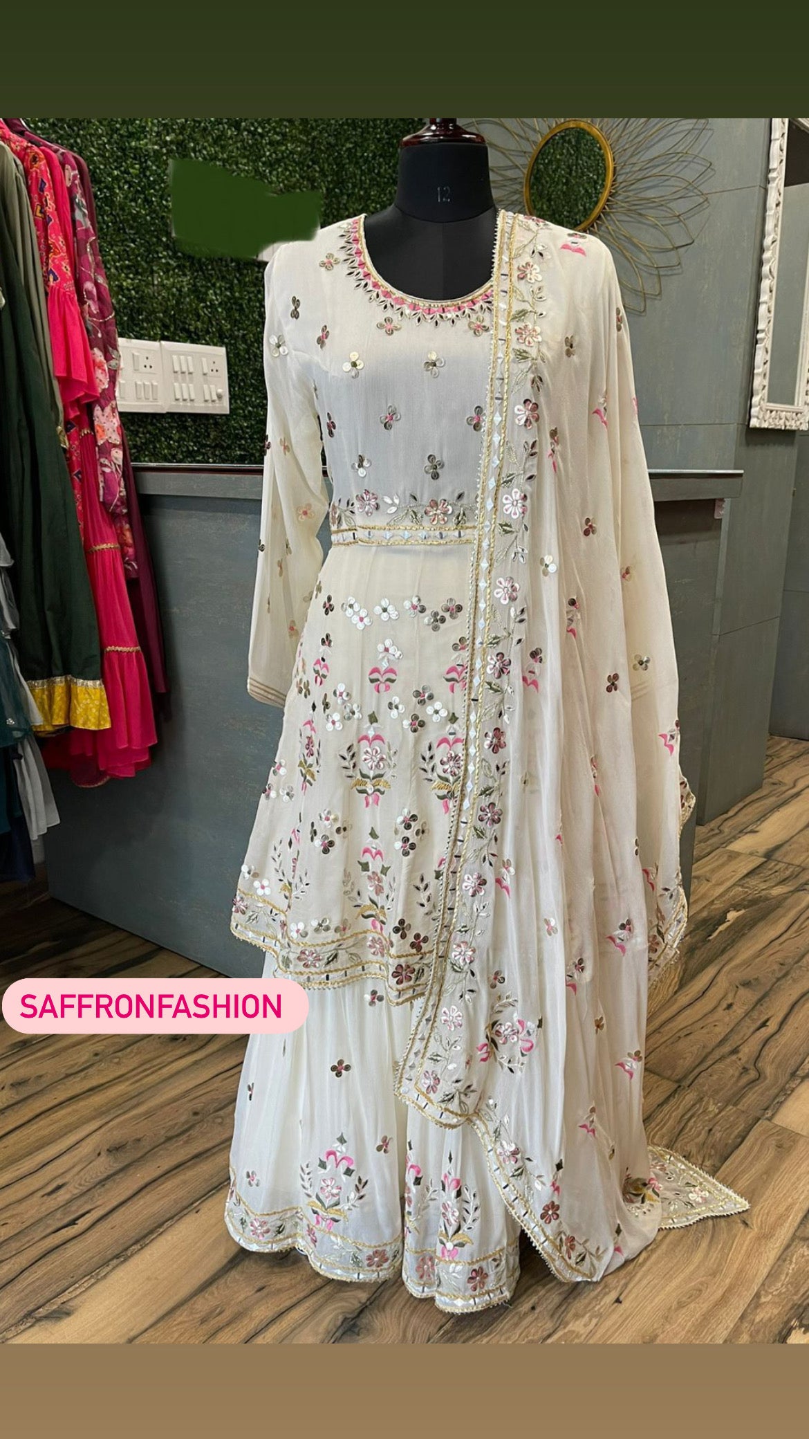 Chandani kurta Pakistani dress - Saffronfashionindia