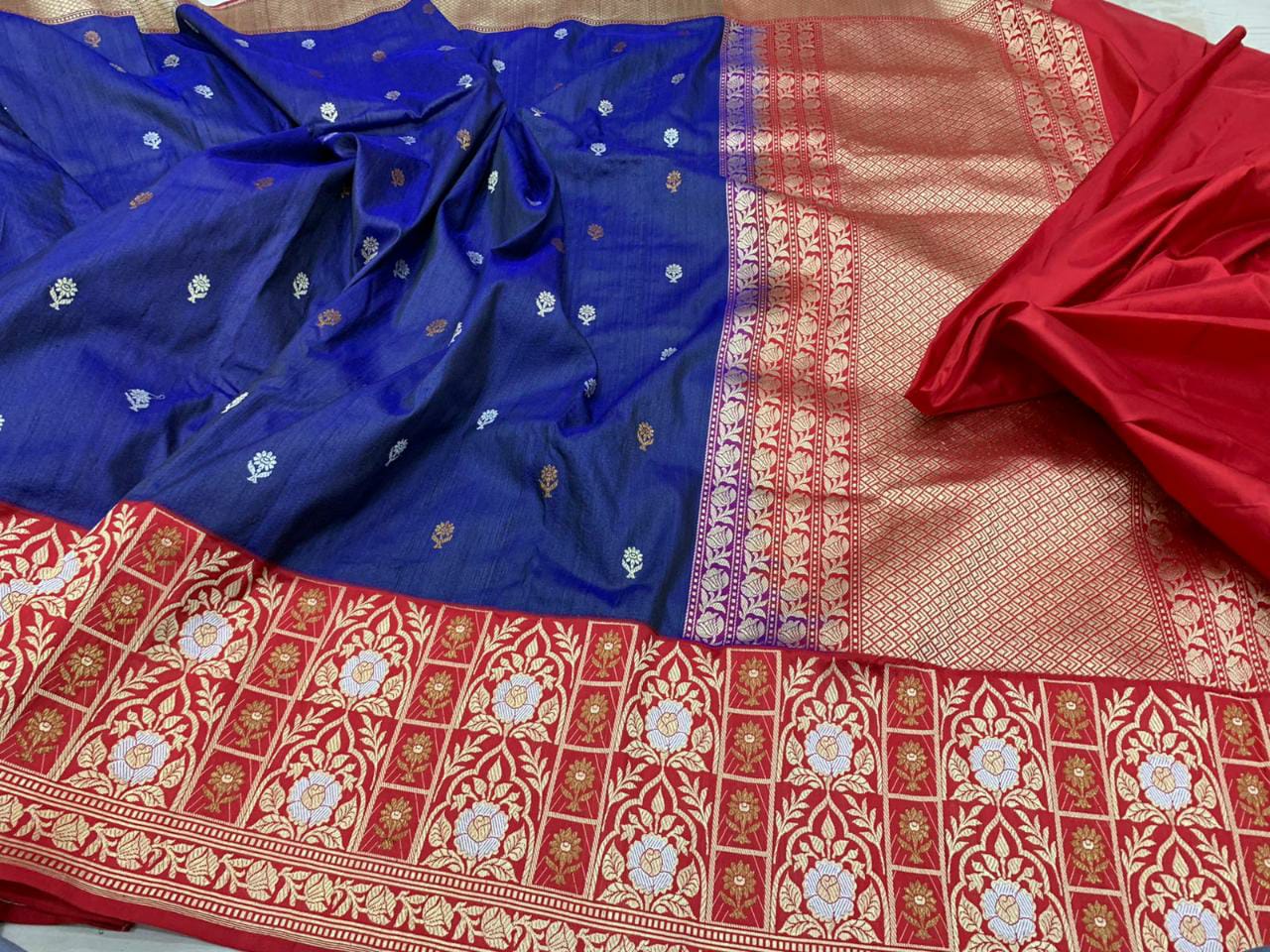 Achiki Banarsi saree - Saffronfashionindia