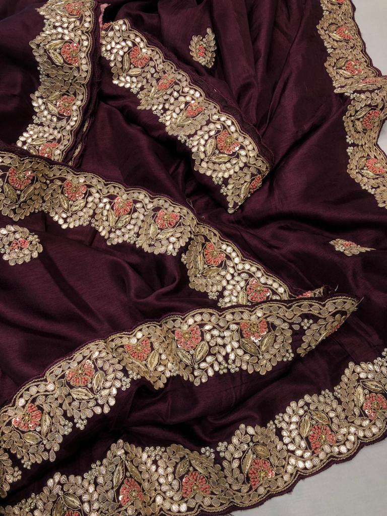 Kivasha zardosi saree - Saffronfashionindia