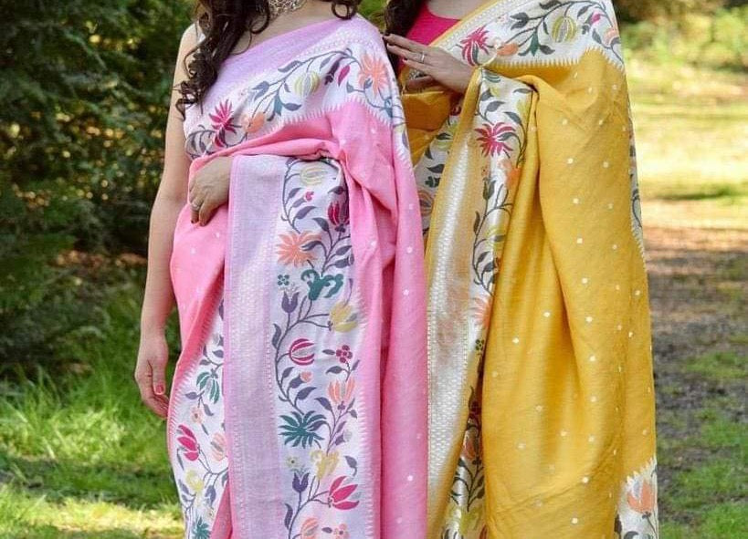 Tussar handloom saree - Saffronfashionindia