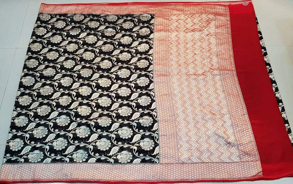 Limia gorgette saree/Indian saree/traditional saree - Saffronfashionindia