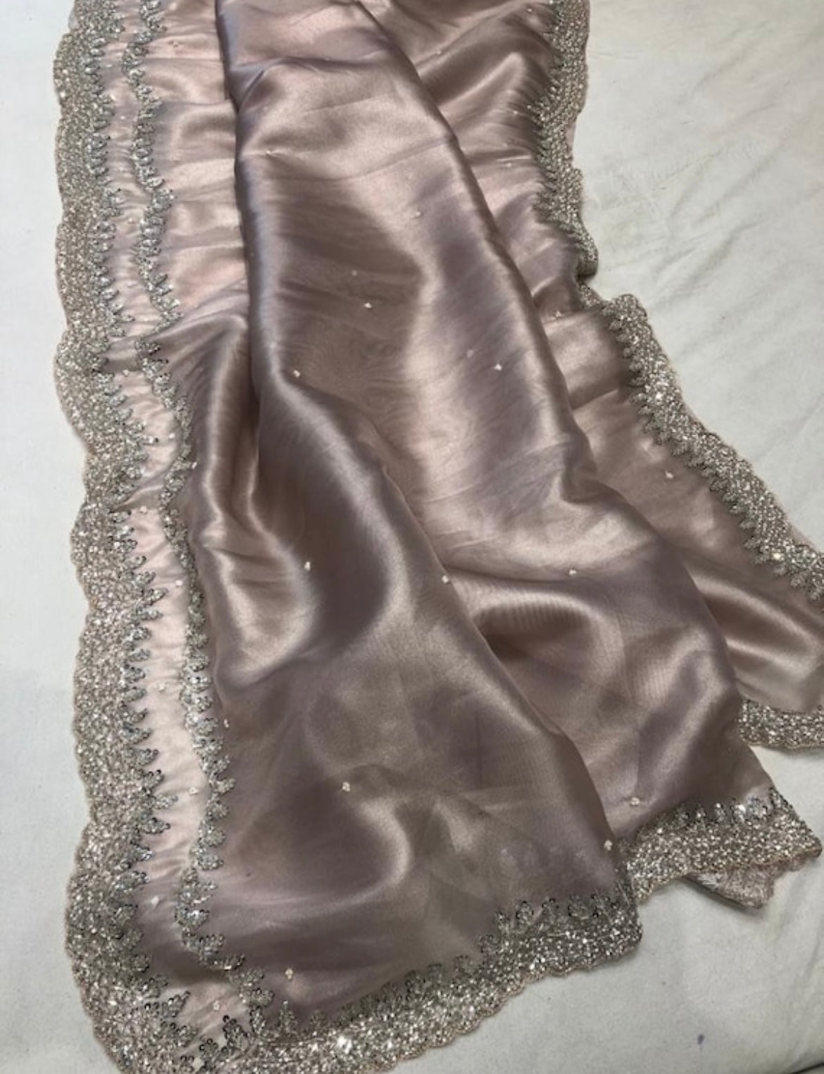 Tissue organza saree partywear sarees Indian sari blouse SaffronFashionindia