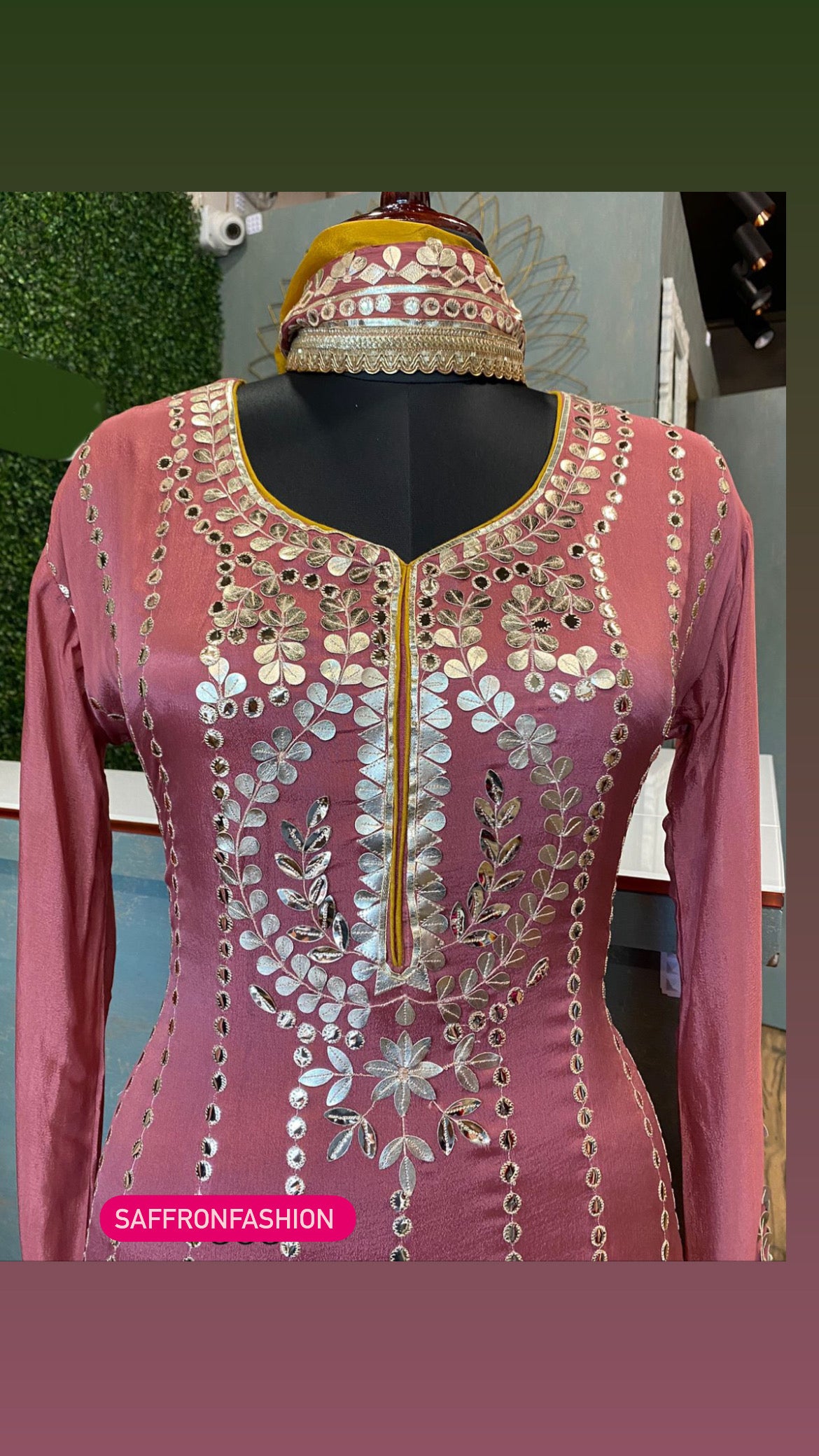 Jenifer pink long  dress - Saffronfashionindia