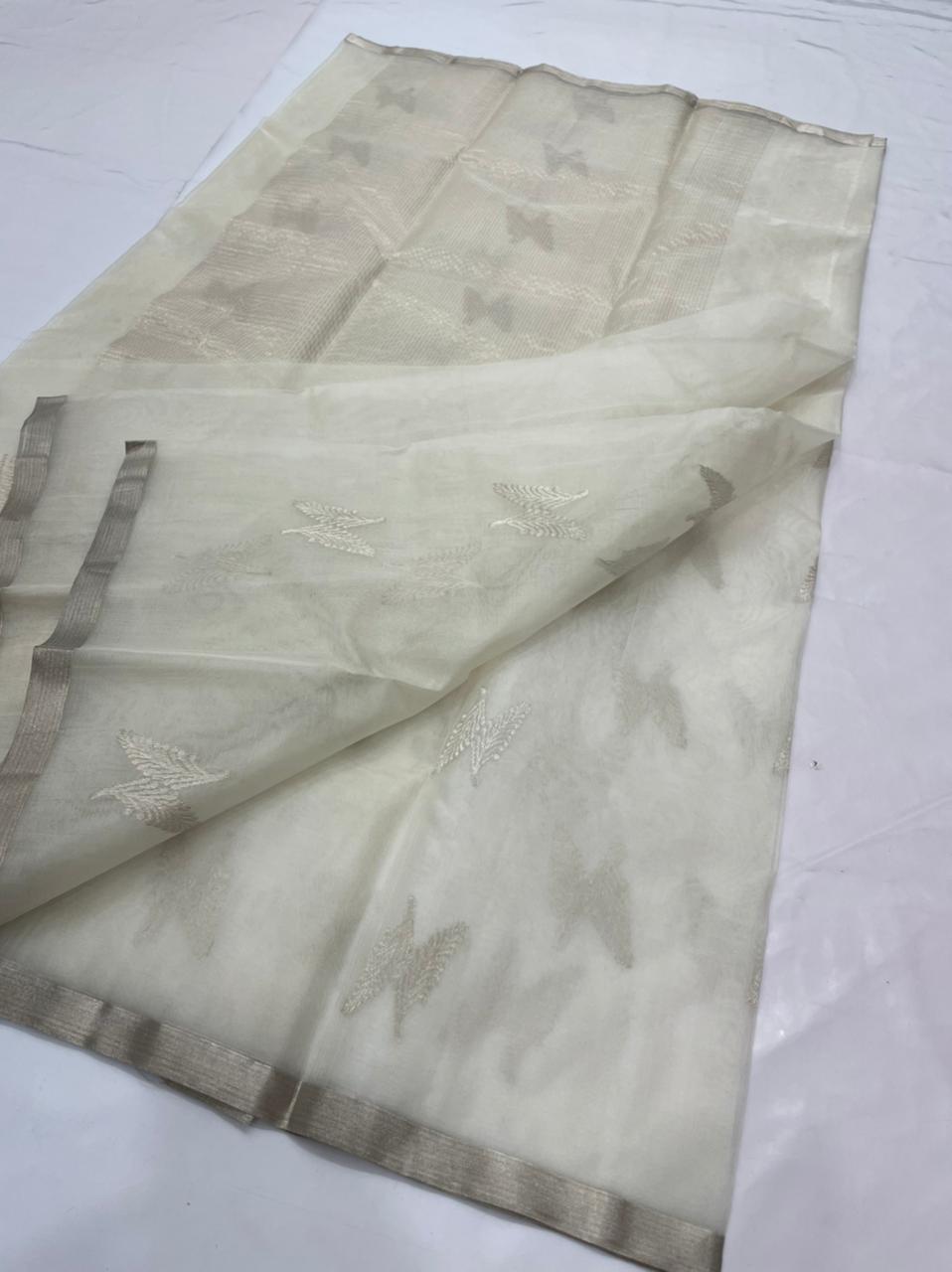 Falish Chanderi saree - Saffronfashionindia