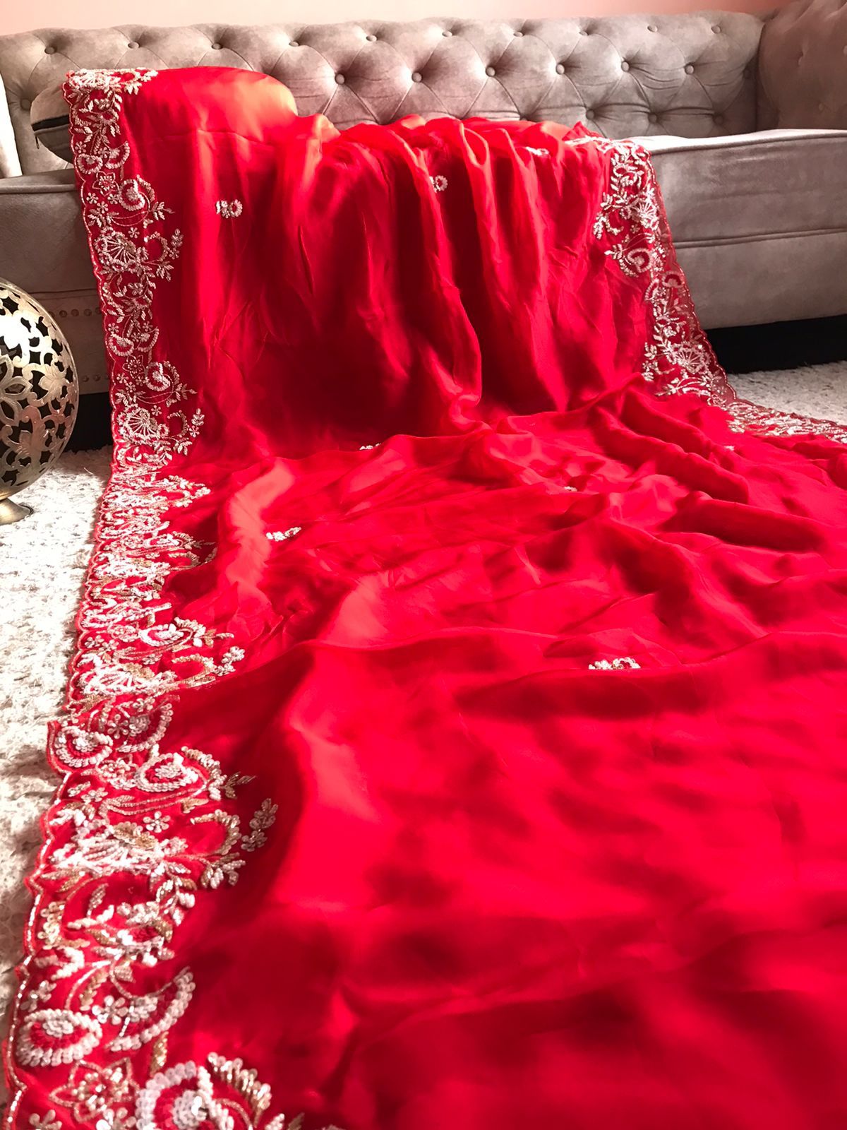 Gujarish  premium posh saree - Saffronfashionindia