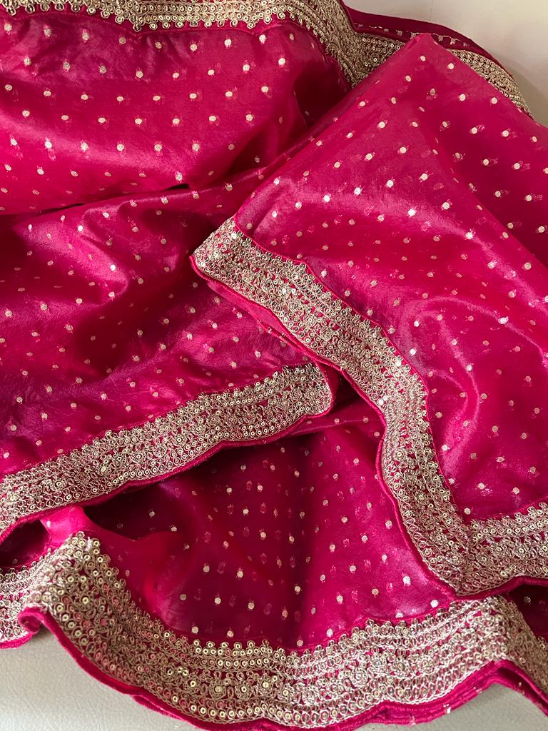 Nisani organza zari saree - Saffronfashionindia