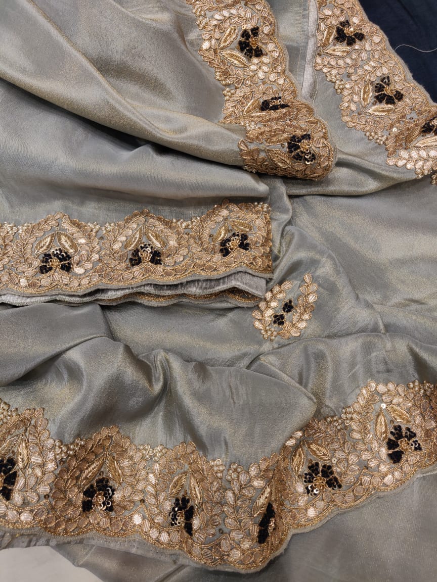 Kivasha zardosi saree - Saffronfashionindia