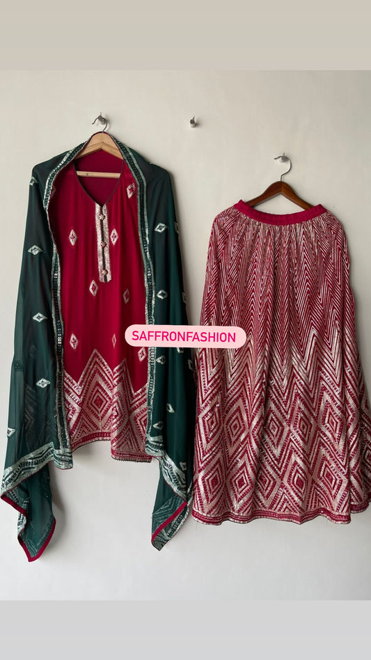 Samita kurta sharara dress - Saffronfashionindia