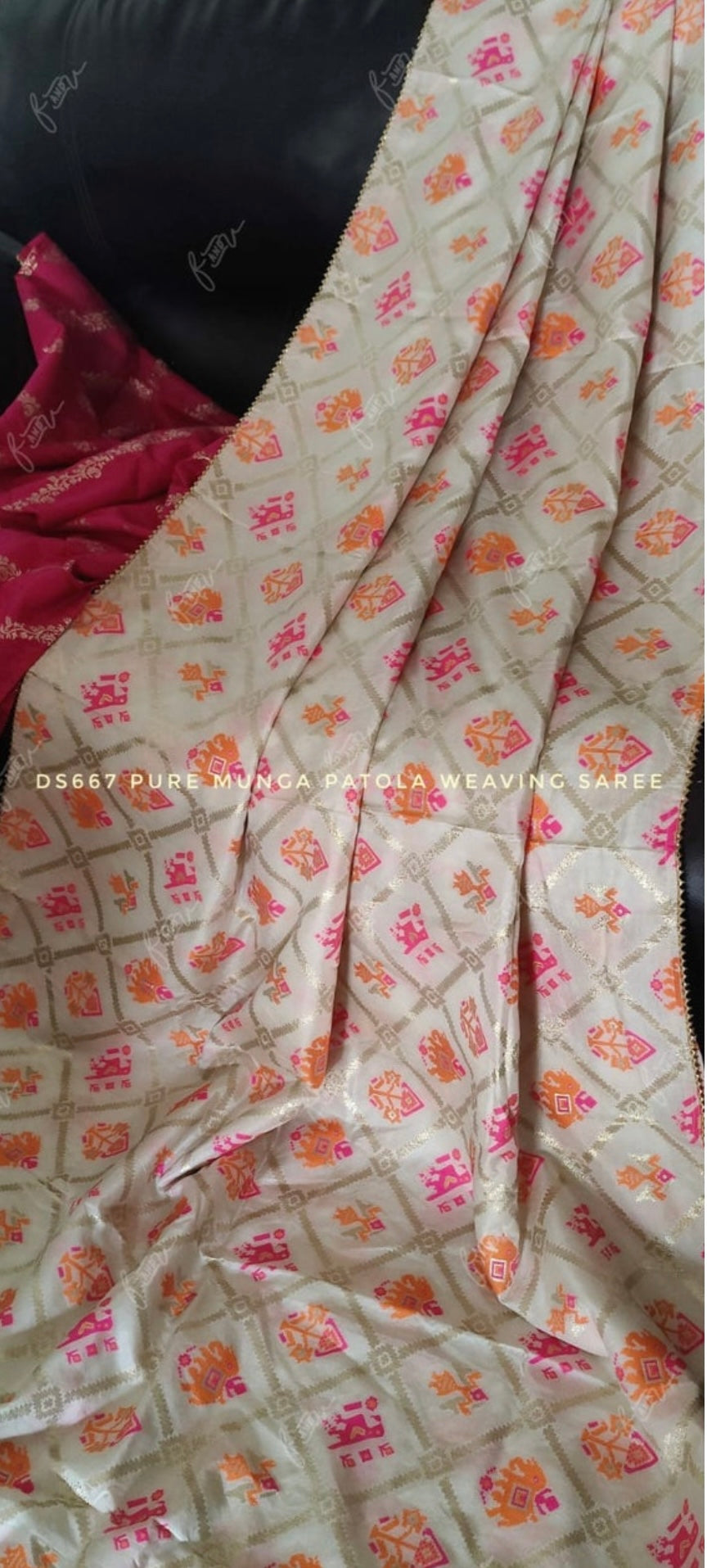 Executive saree/Munga saree/Indian sari - Saffronfashionindia