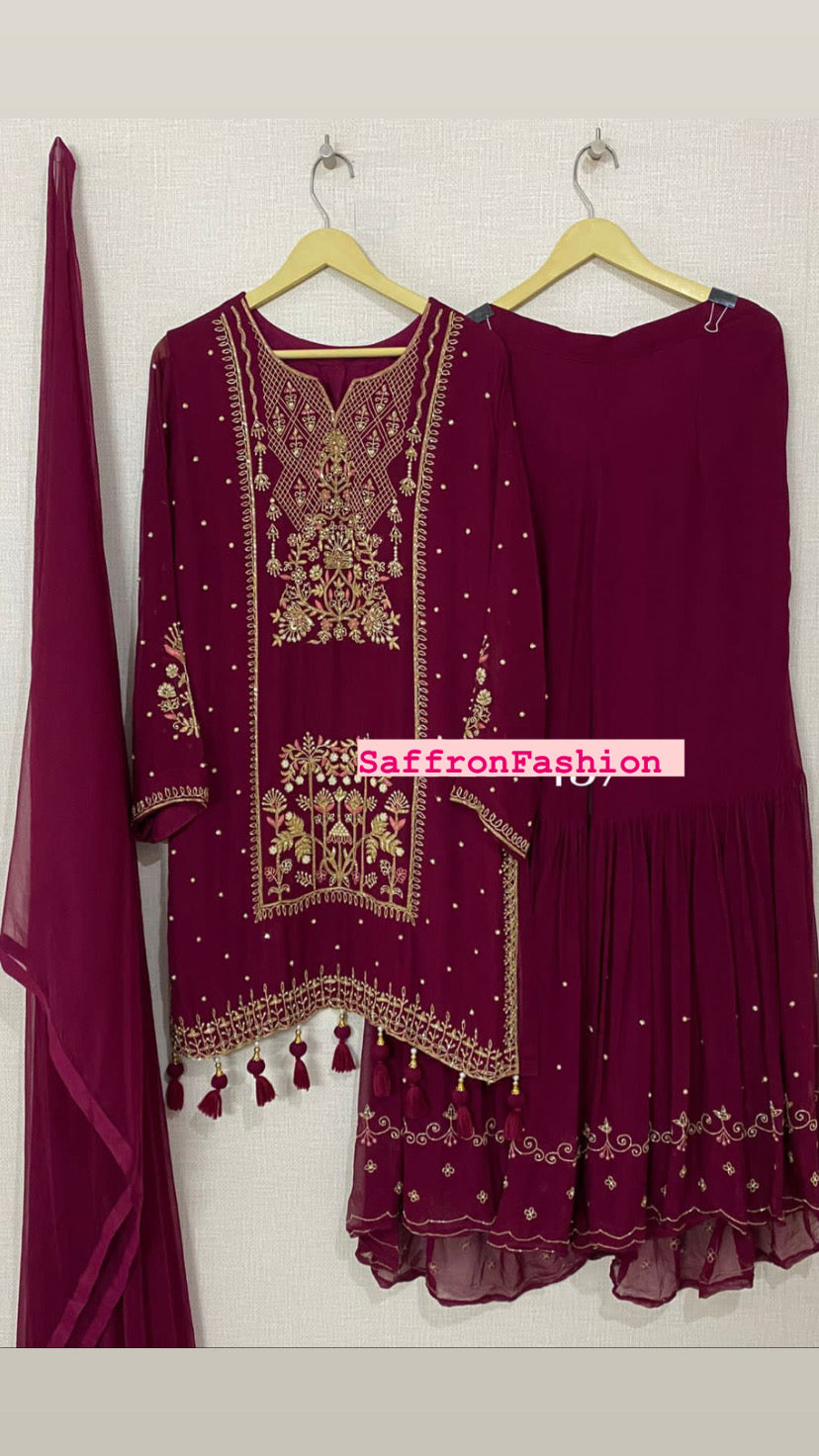 Kinjala dress - Saffronfashionindia