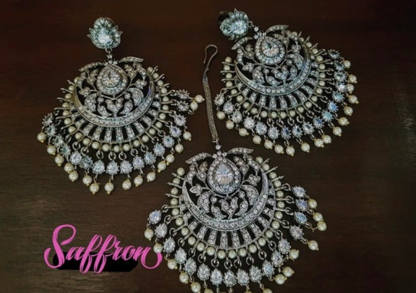 Victorian tikka set - Saffronfashionindia