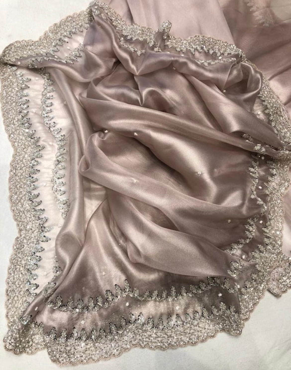 Tissue organza saree partywear sarees Indian sari blouse SaffronFashionindia