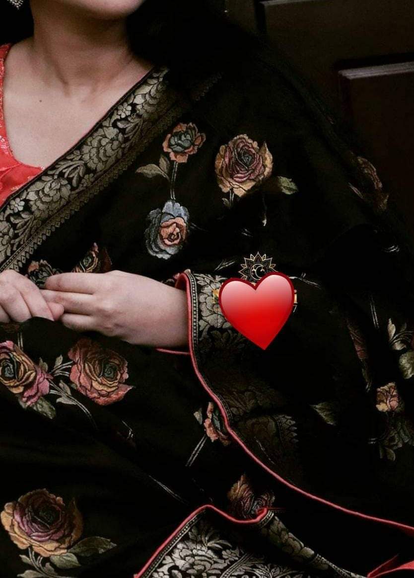 Italian moonga crepe banarsi saree - Saffronfashionindia