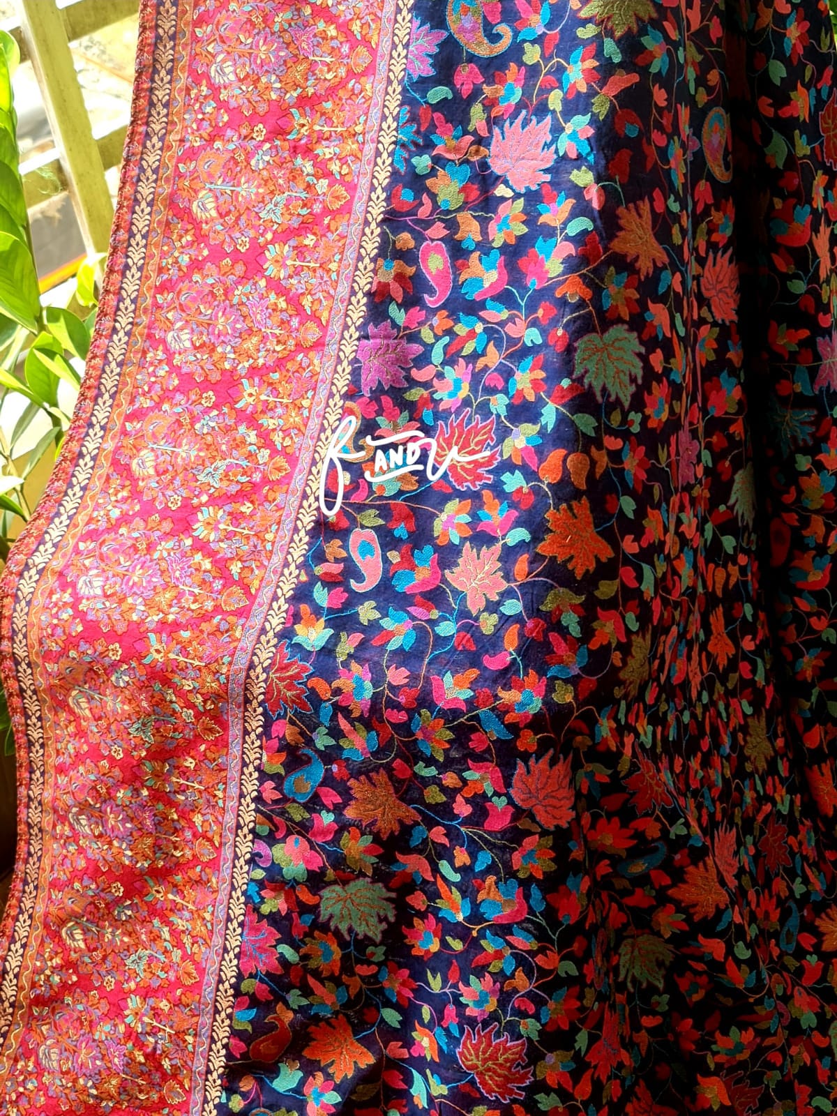Kashmiri inspired Kani silk saree - Saffronfashionindia