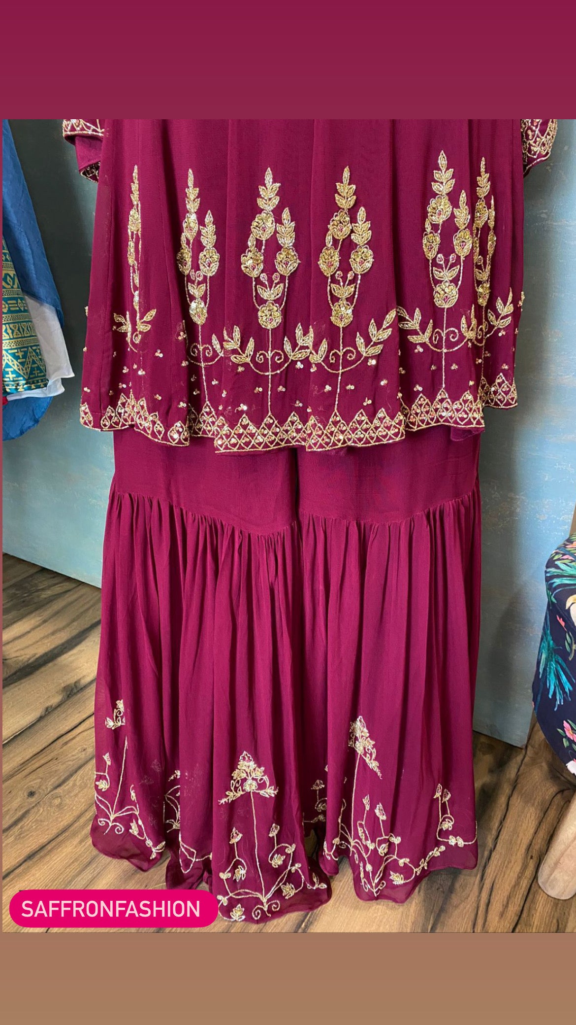 Faizana kurta dress - Saffronfashionindia