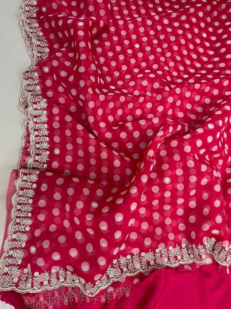 Falecia moti jarkan saree - Saffronfashionindia