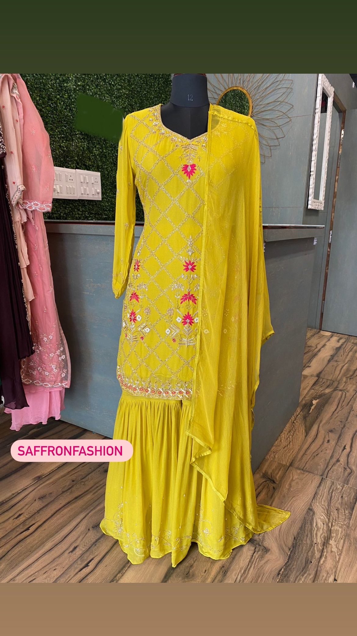 Yani gharara dress - Saffronfashionindia