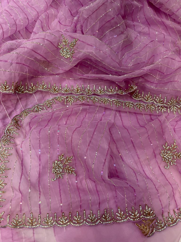 Aisle zarkan saree - Saffronfashionindia