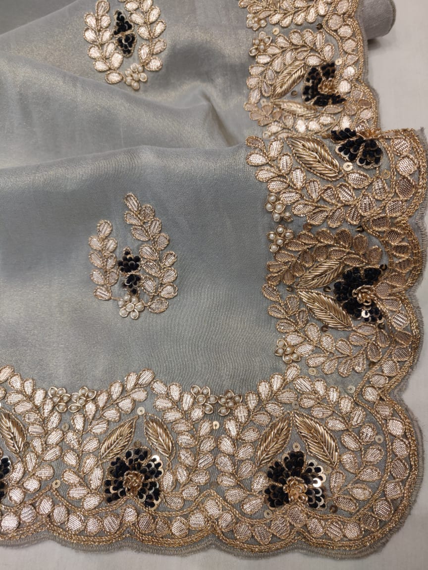 Kivasha zardosi saree - Saffronfashionindia