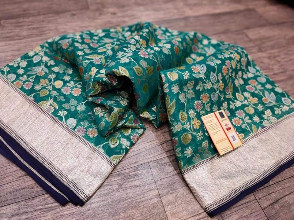 Luvina Banarsi saree - Saffronfashionindia