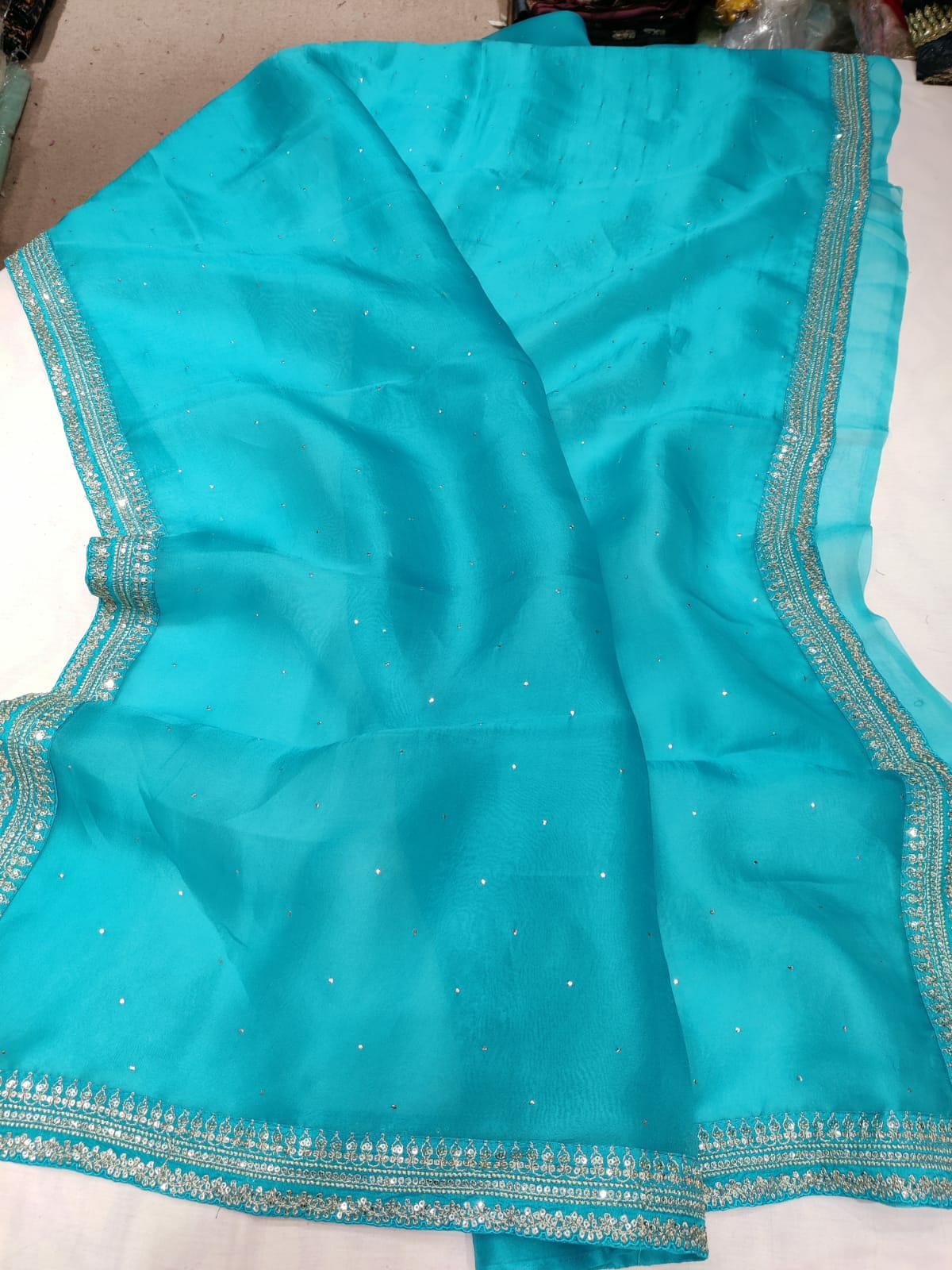 Numani organza saree - Saffronfashionindia