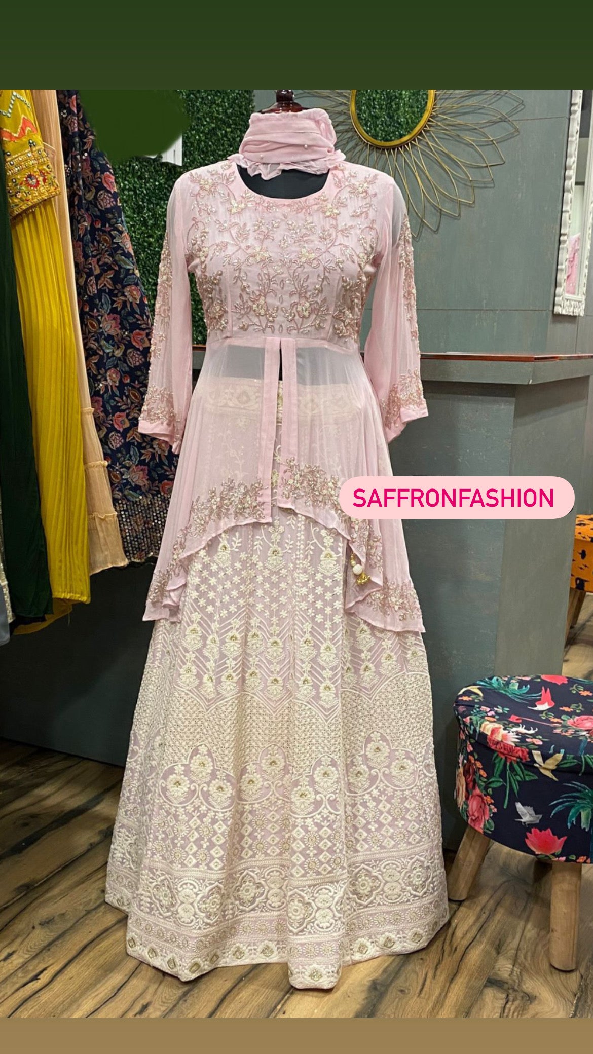 Kabika mermaid inspired gown - Saffronfashionindia
