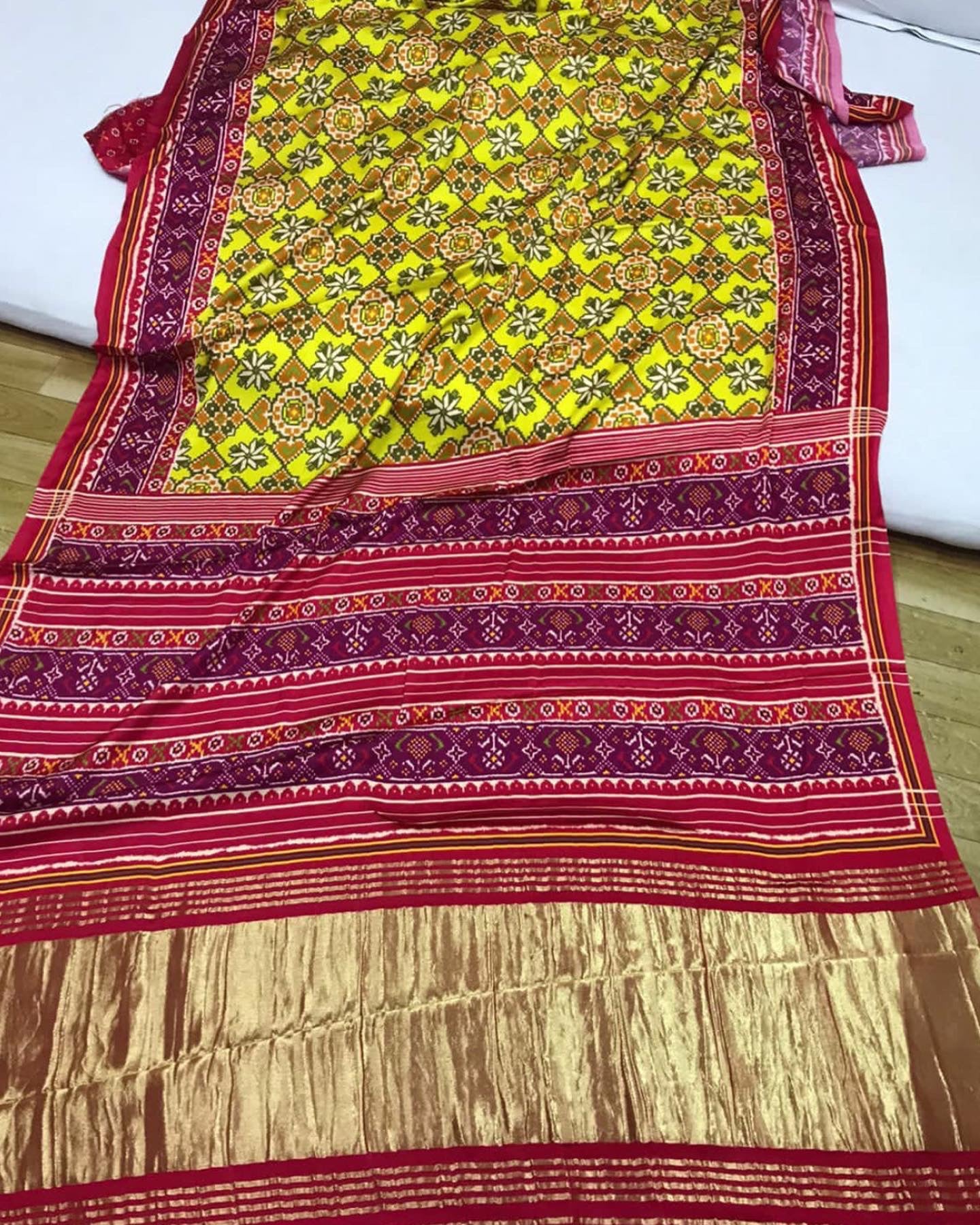 Patola gajji silk saree - Saffronfashionindia