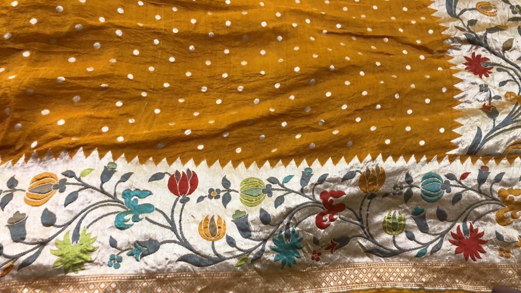 Tussar handloom saree - Saffronfashionindia